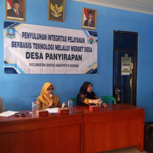 Penyuluhan Integritas Pelayanan Berbasis Teknologi Melalui Website Desa di Desa Panyirapan